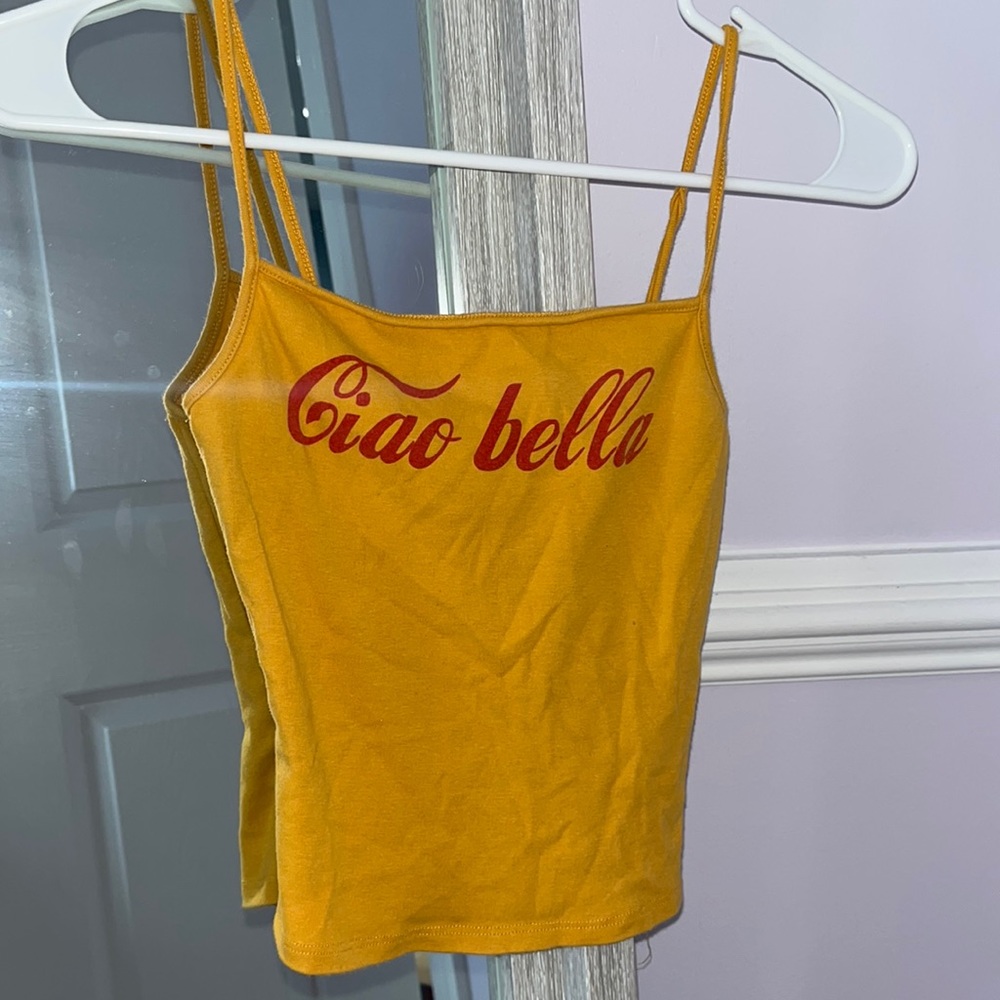 Cropped Yellow Tank